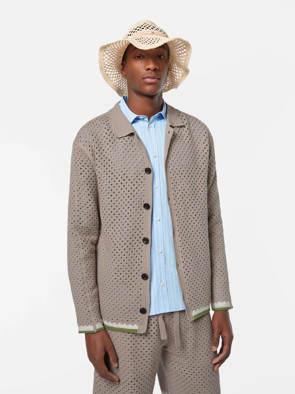 Crochet Long-Sleeve Shirt