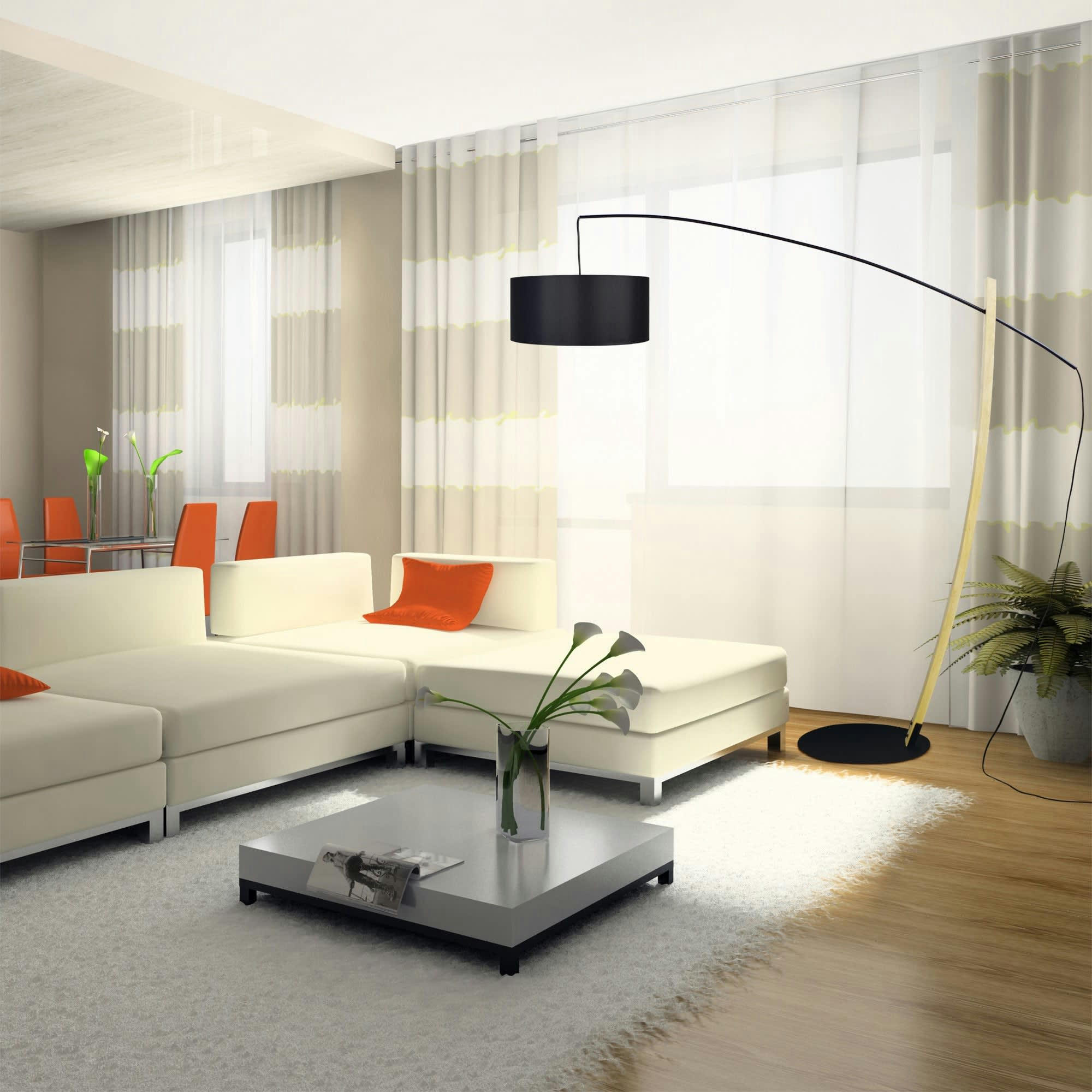 HUSQVARNA - Lampadaire bois noir et naturel