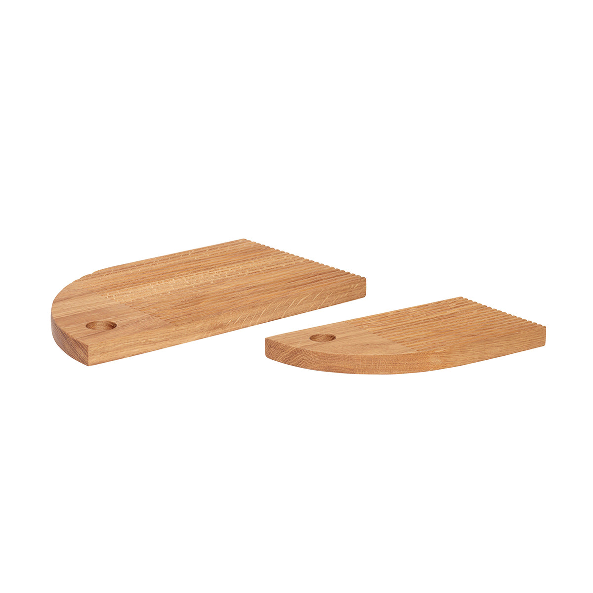 Hübsch snijplanken Split - eikenhout - 24x14xh2, 35x20xh2cm