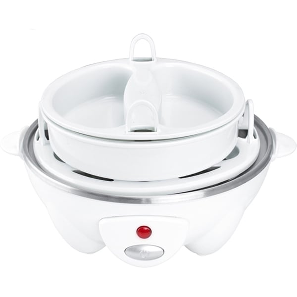 Brentwood Electric 7 Egg Cooker with Auto Shut Off in White