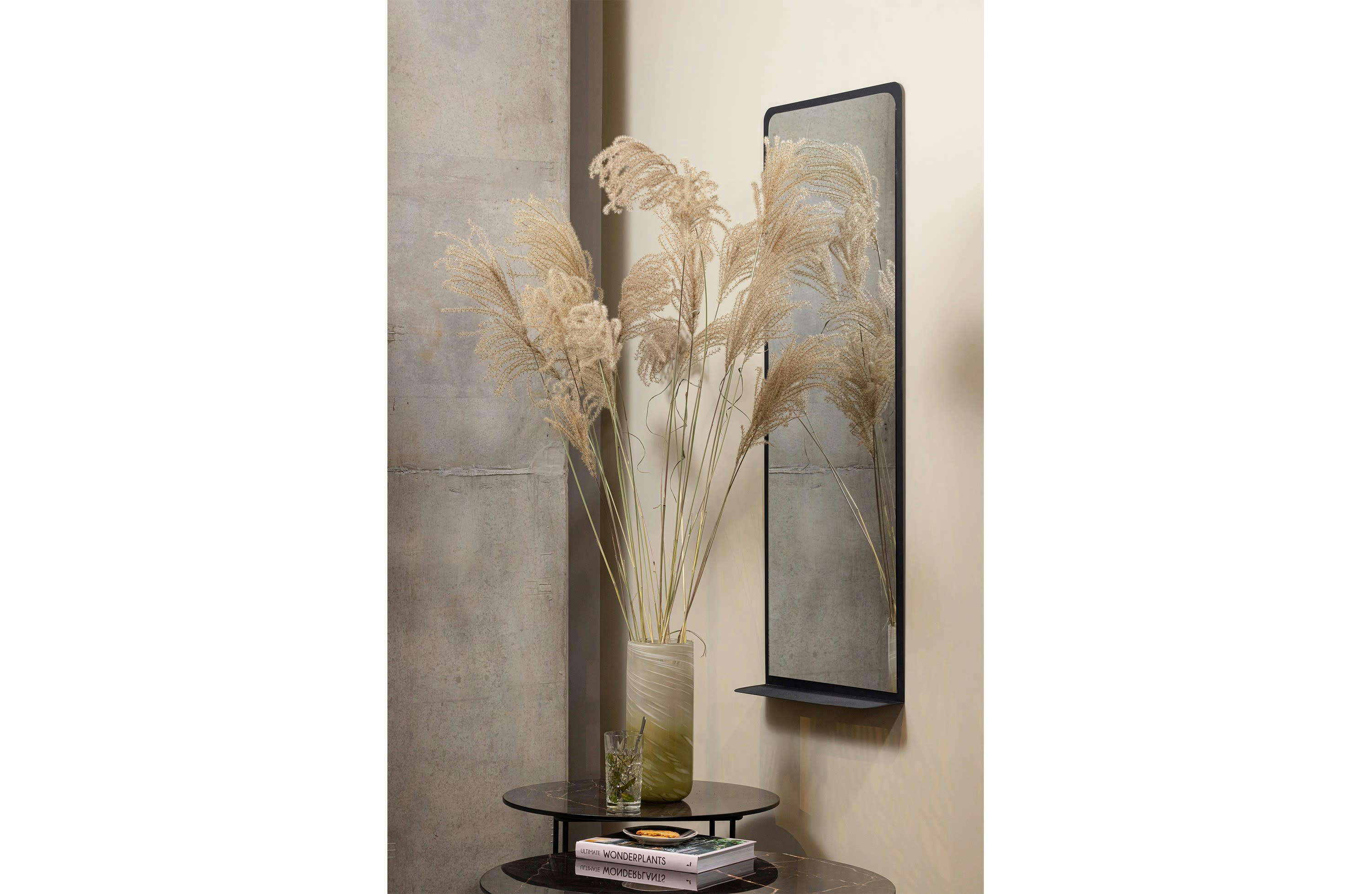 DIRKJE - Miroir en métal noir