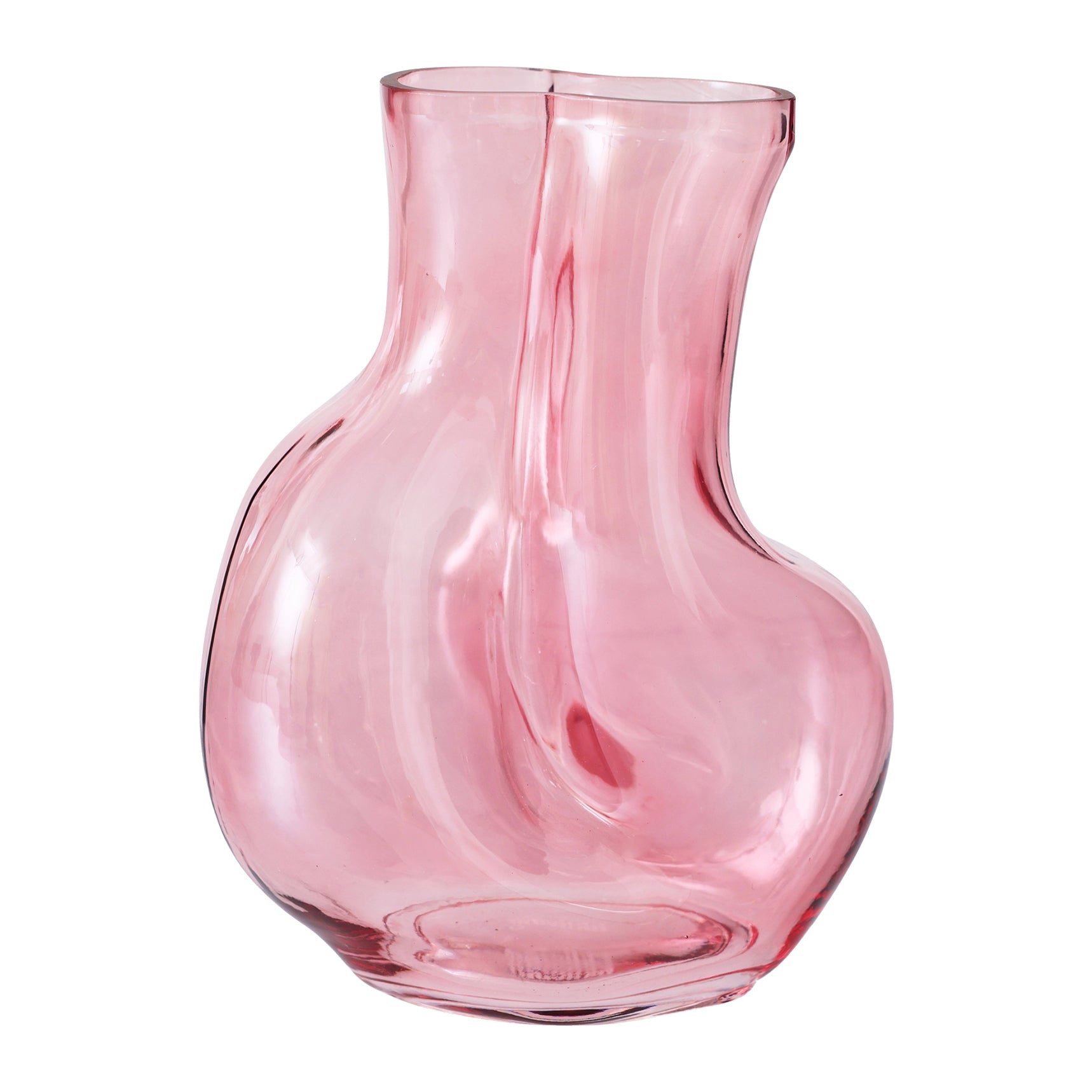 HKliving Gleam Glass Vaas Medium - Rose