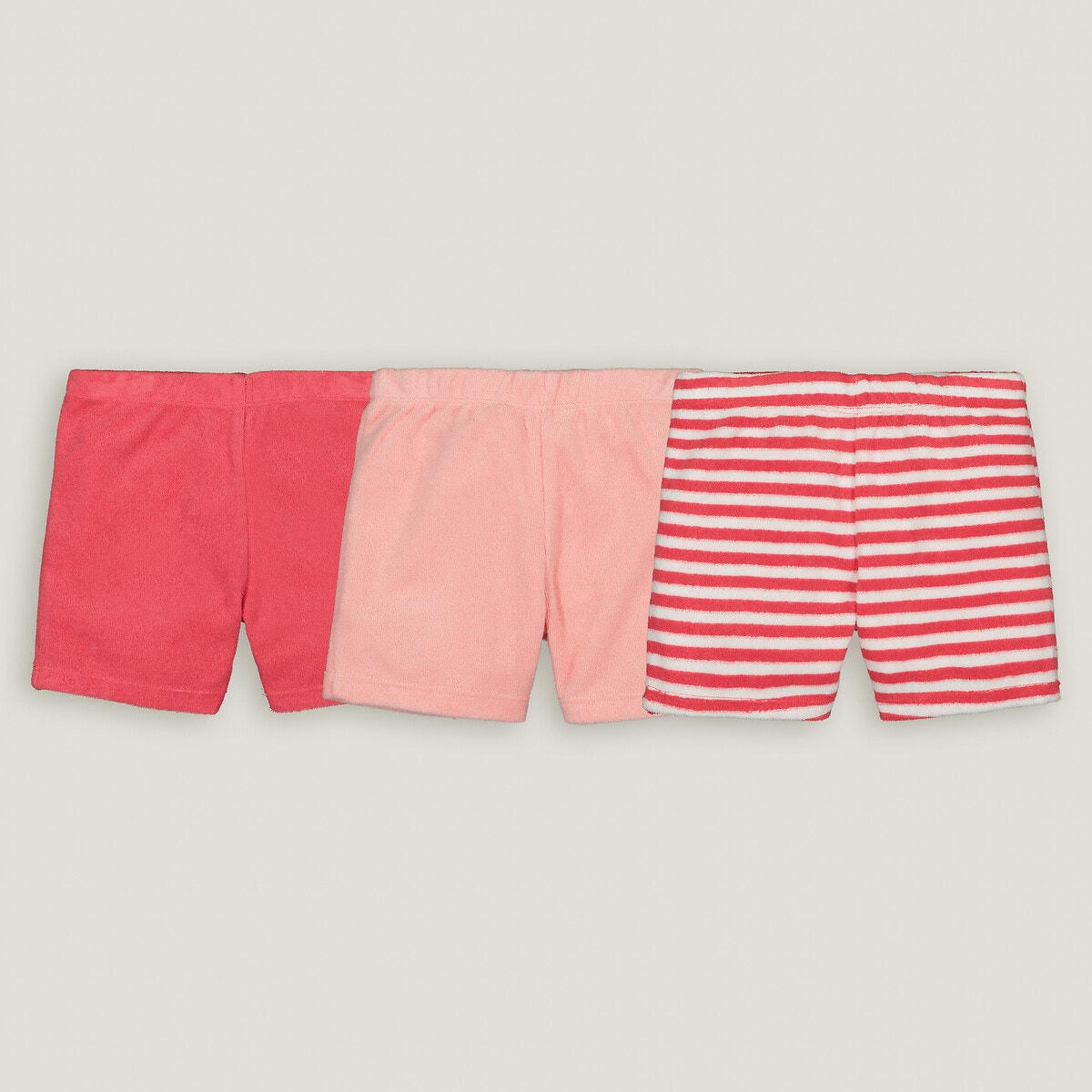 Lot de 3 shorts en éponge