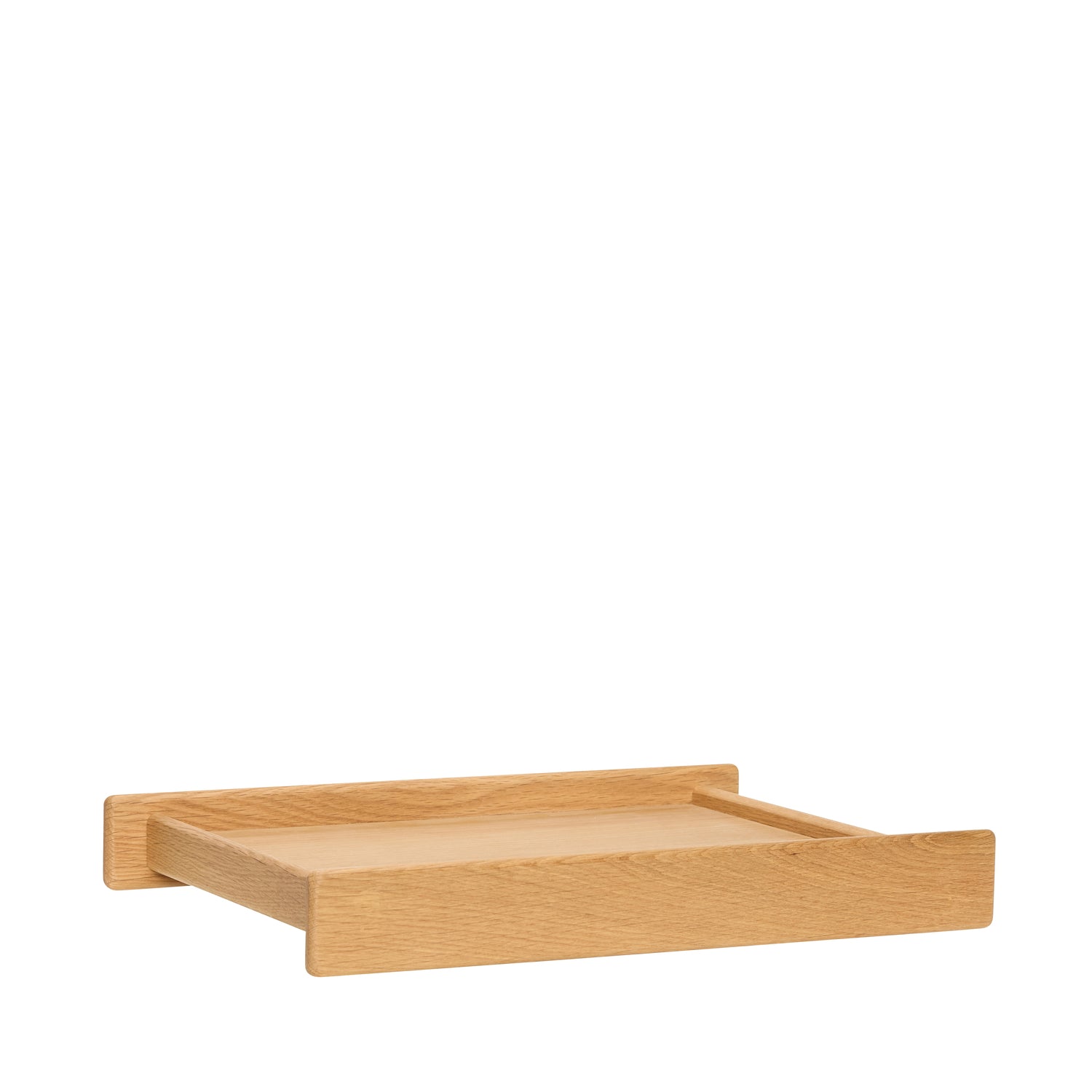 Hübsch dienblad Less - mdf/eikenfineer/eikenhout - 42x33xh6cm