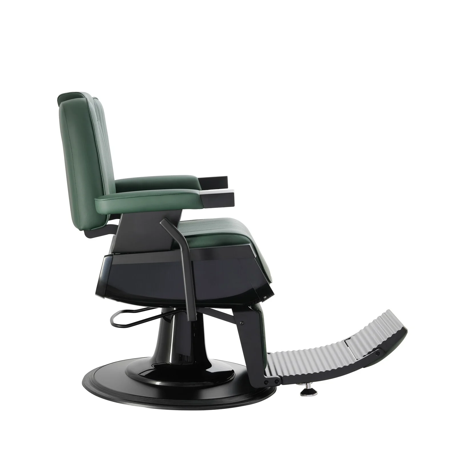 SHERMAN Heavy Duty Barber Chair Reclining Barbershop Styling Chair, Green
