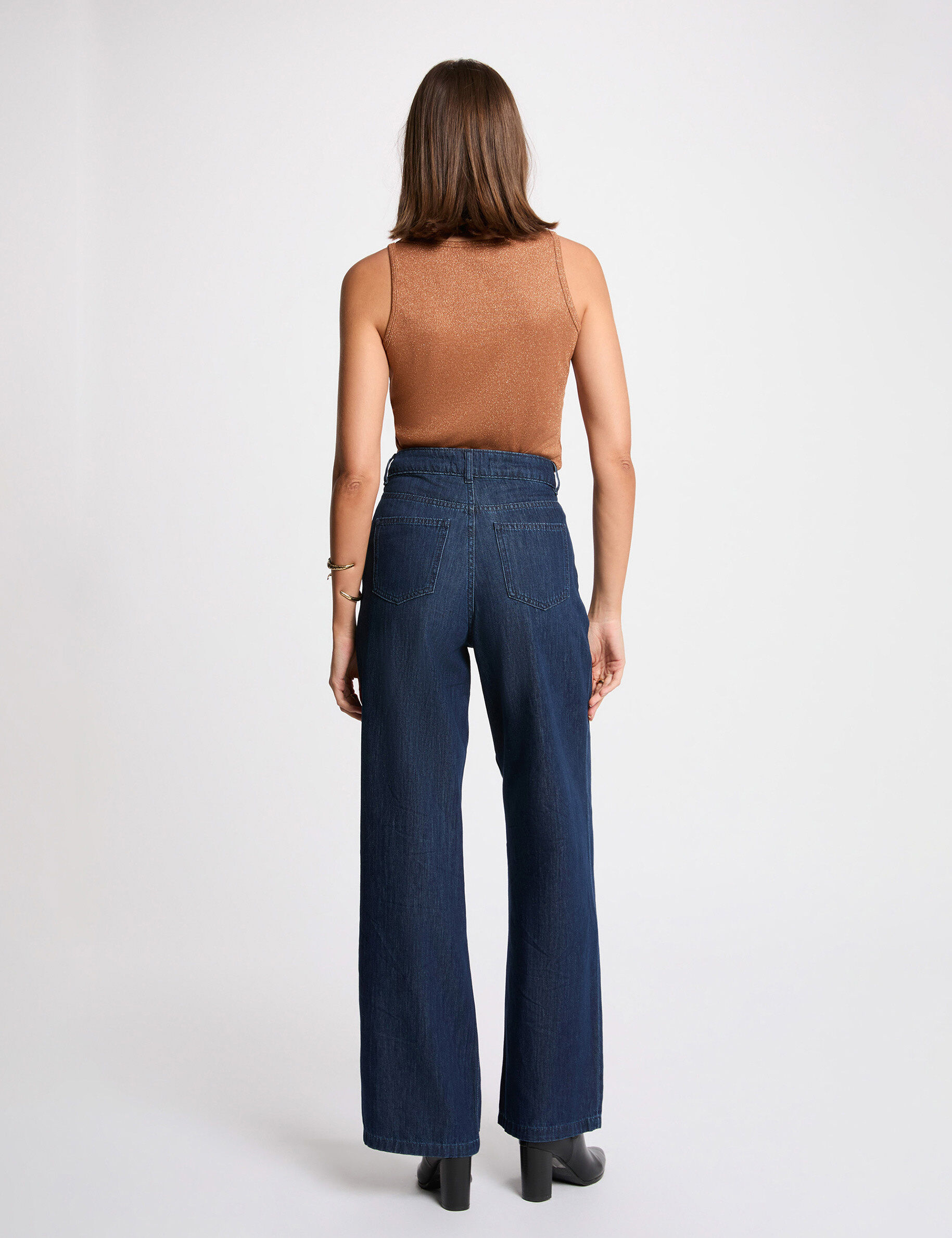 Vest Top Thin Straps Camel Women