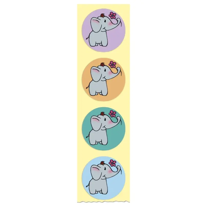 Sticker 500er-Set Elefant