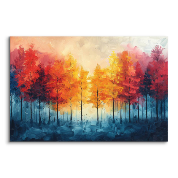 Obraz Akwarelowy Jesienny Las 30x20cm