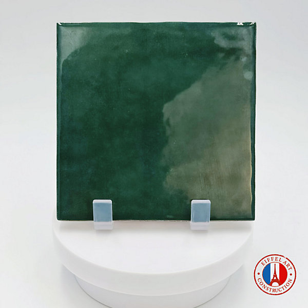 Carrelage mur effet zellige bejmat vert 13,2x13,2 cm ARTISAN MOSS GREEN