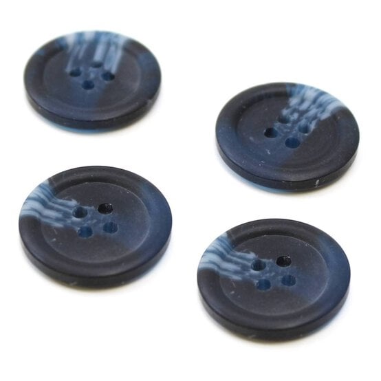 Hemline Assorted Basic Knitwear Button 4 Pack