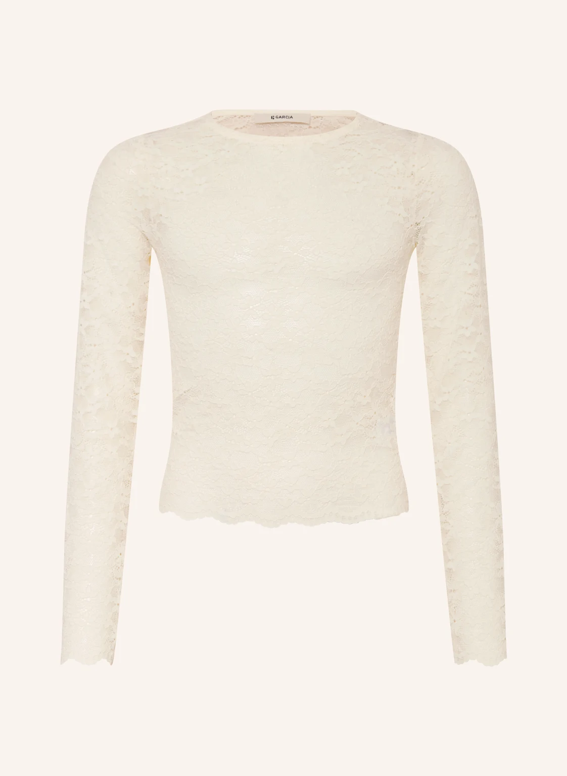 GARCIA Longsleeve aus Spitze
