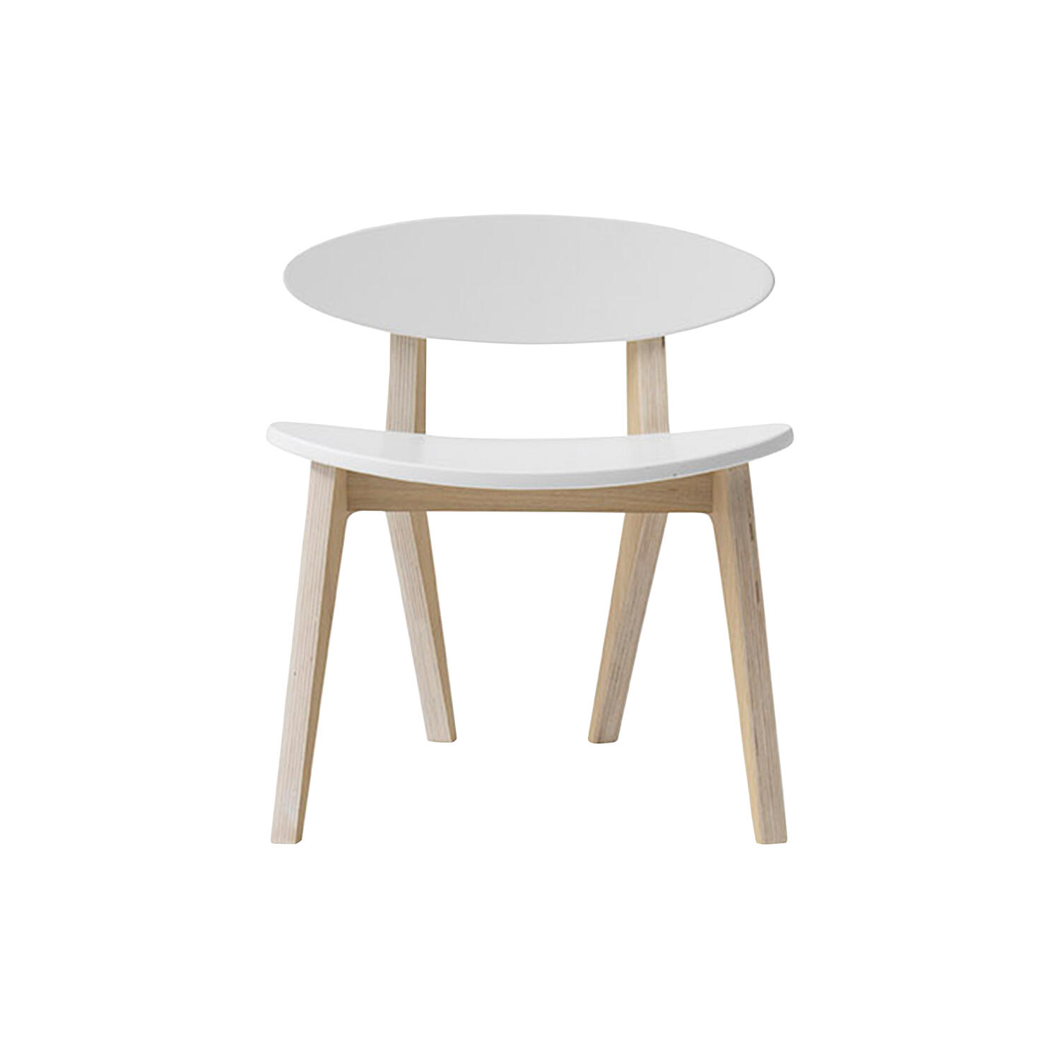 Wood PingPong stol, hvid/eg