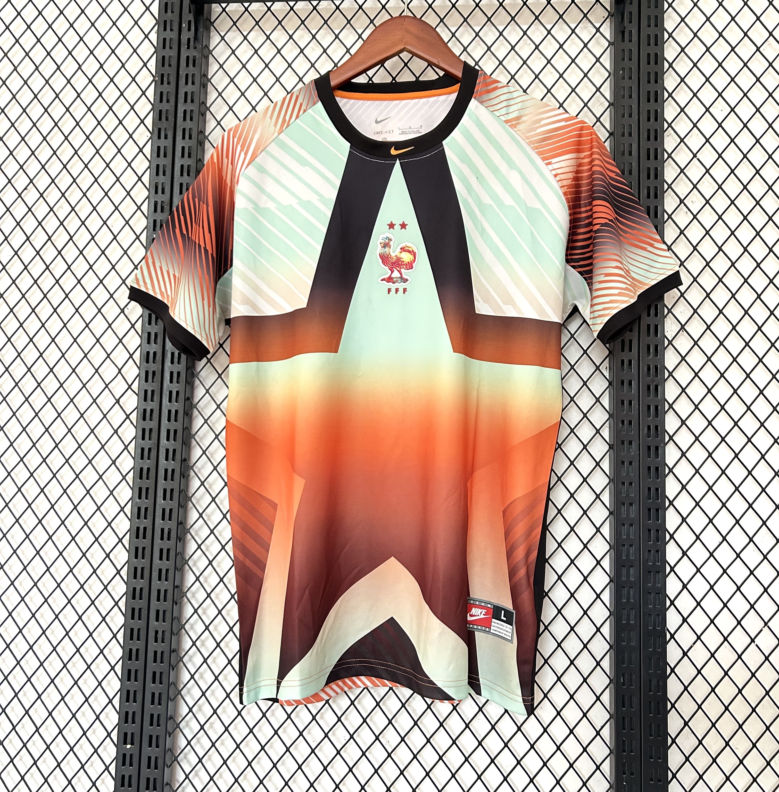 France National Team Nike 2026 Special Edition Jersey - Gradient Orange / Mint Green