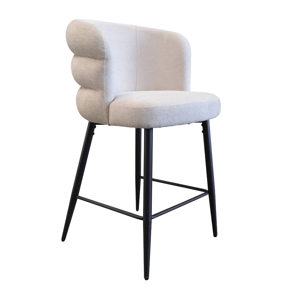 DÉJA Living Barkruk Félix - Taupe - Zithoogte 75cm - Set van 2