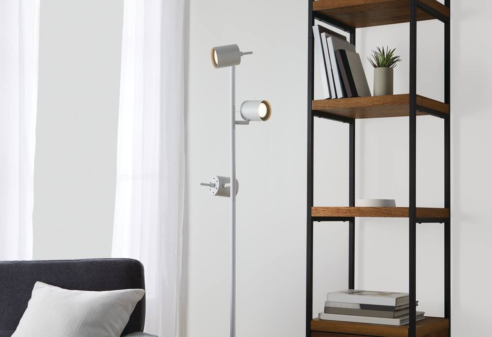 CANVAS 3 Spotlight Floor Lamp, Matte White