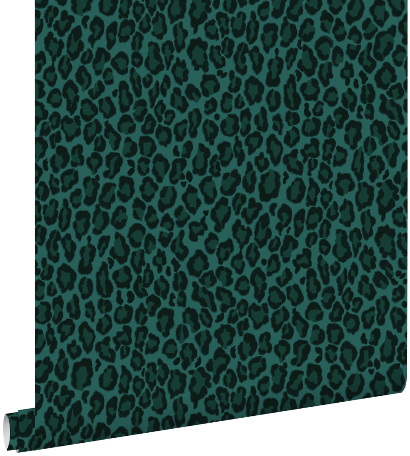ESTAhome behang panterprint petrolblauw - 53 cm x 10.05 m - 139154