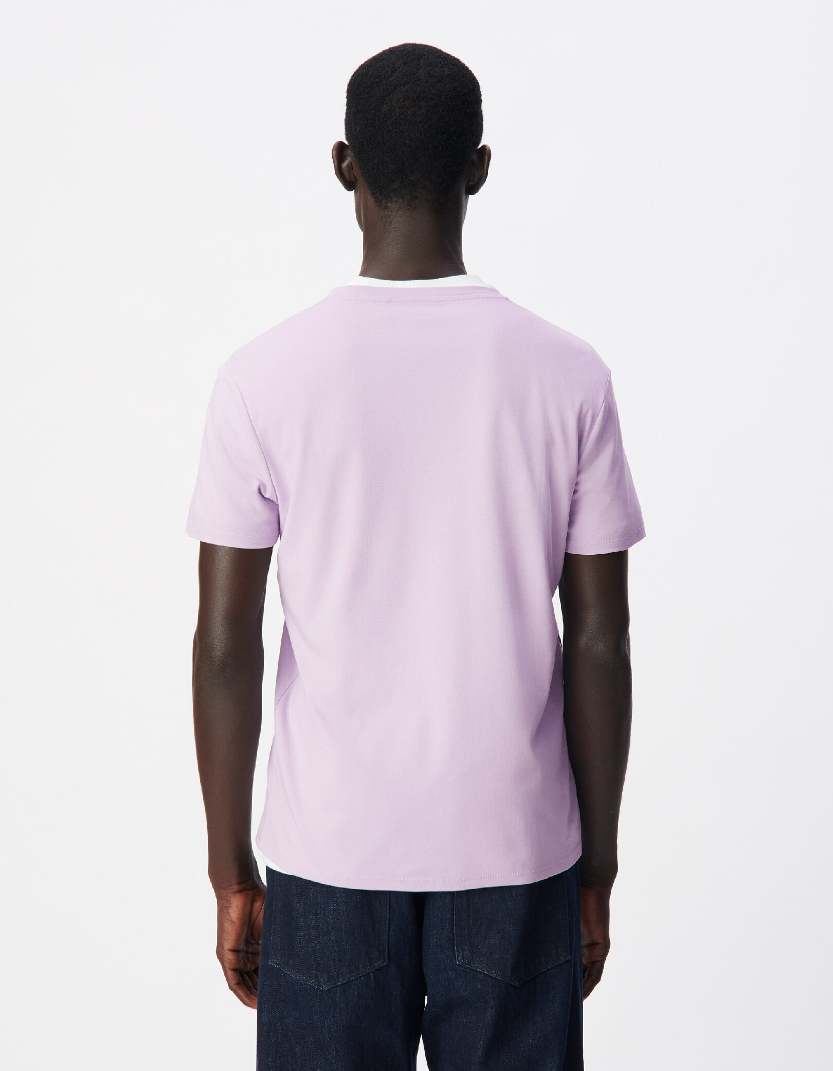 T-shirt lilas détail logo ABSOLUTE DRY Homme
