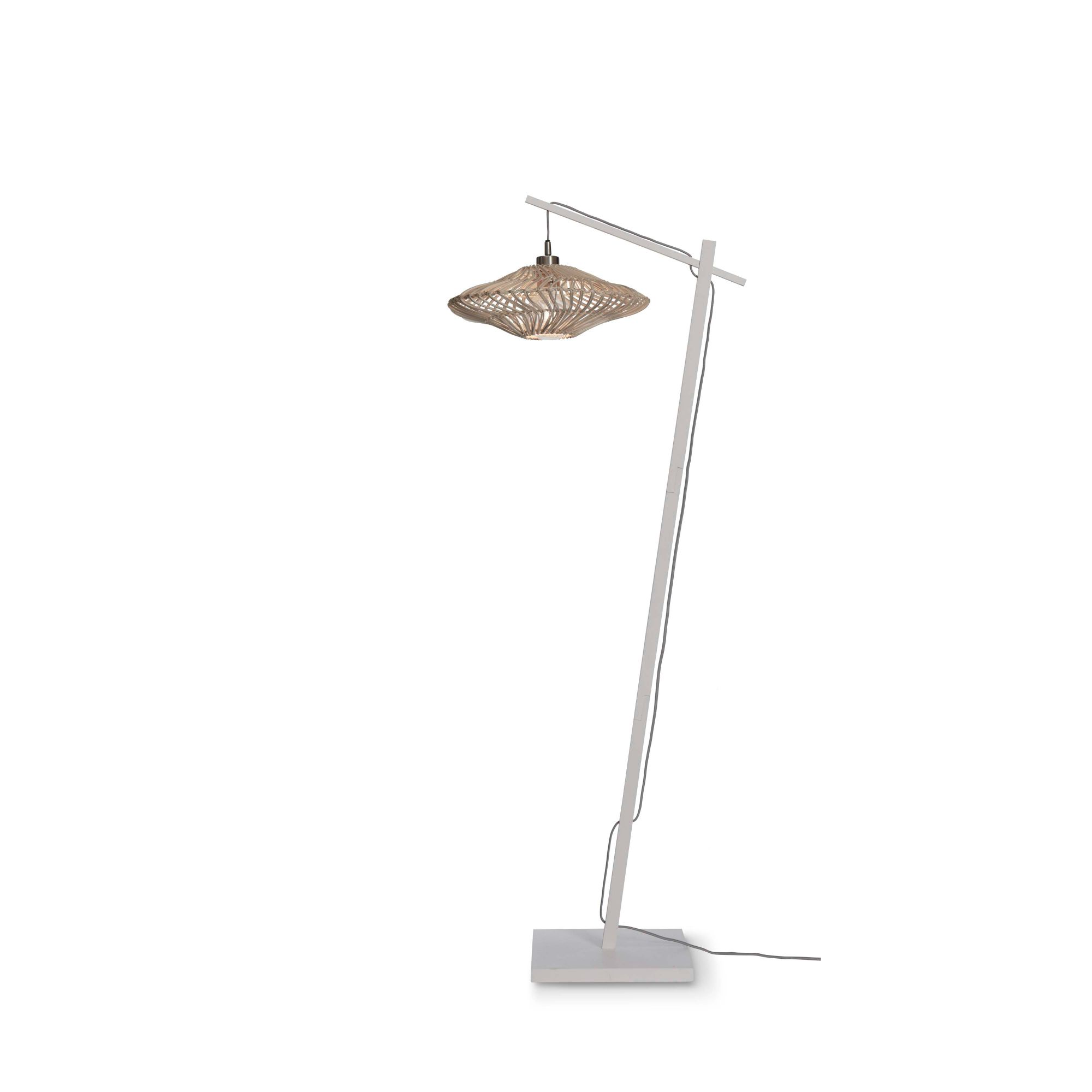 GOOD&MOJO vloerlamp Zanzibar - wit - Ø40cm