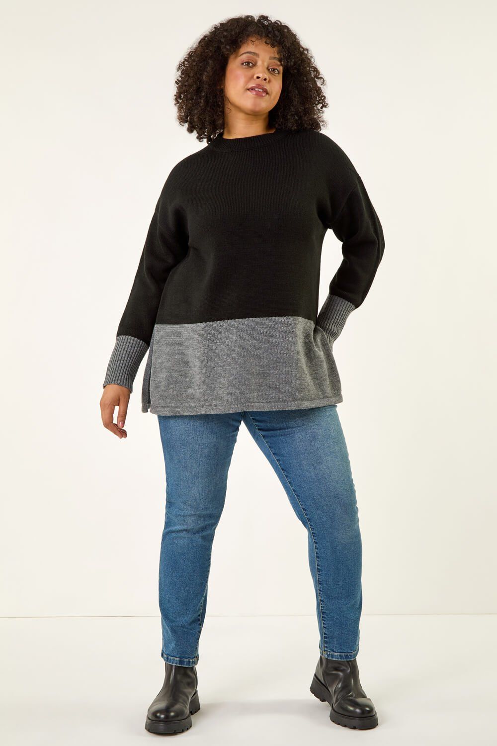 Roman Colour Block Knit Jumper