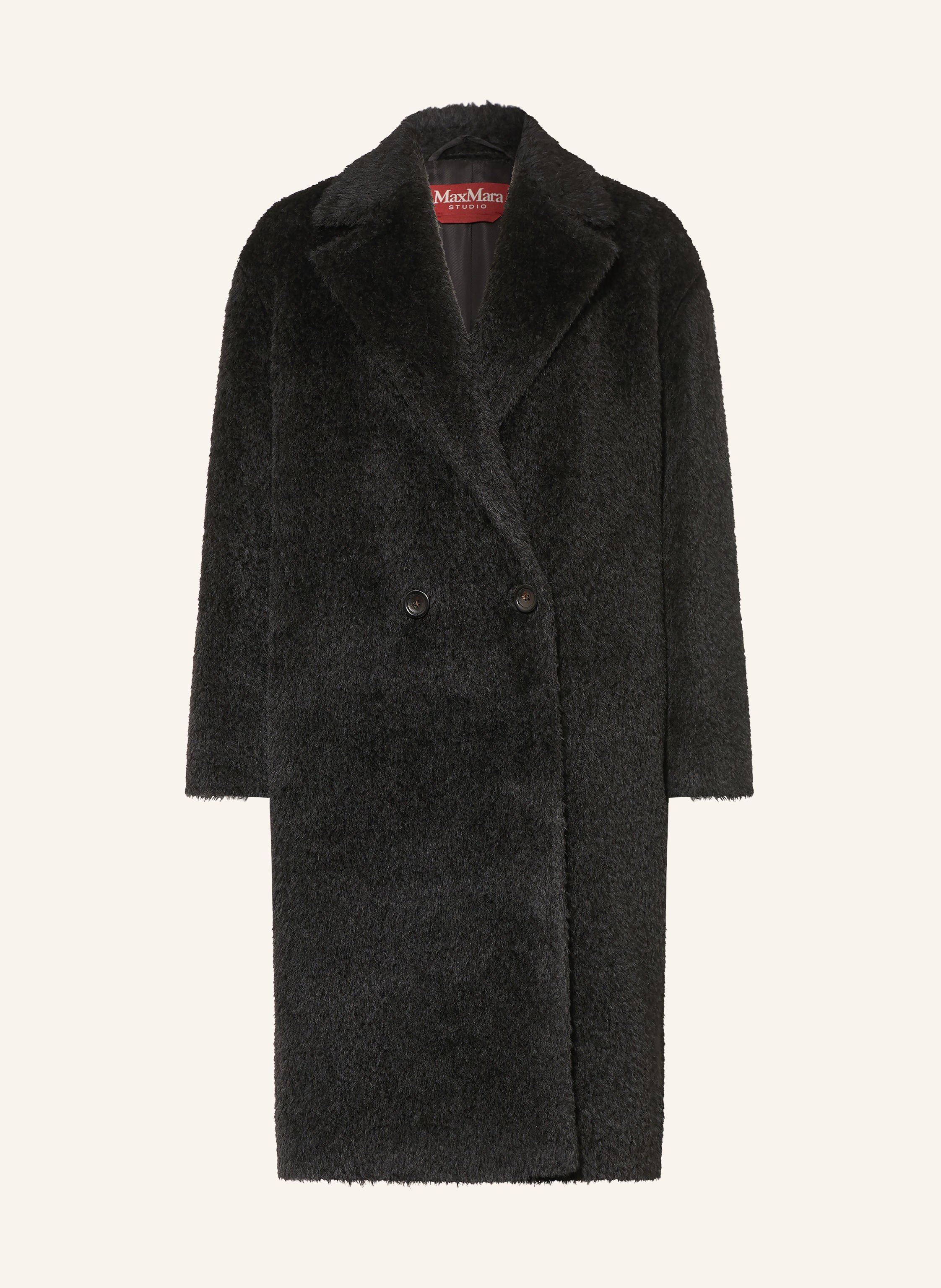Max Mara STUDIO Kunstfell-Mantel URBANO mit Alpaka