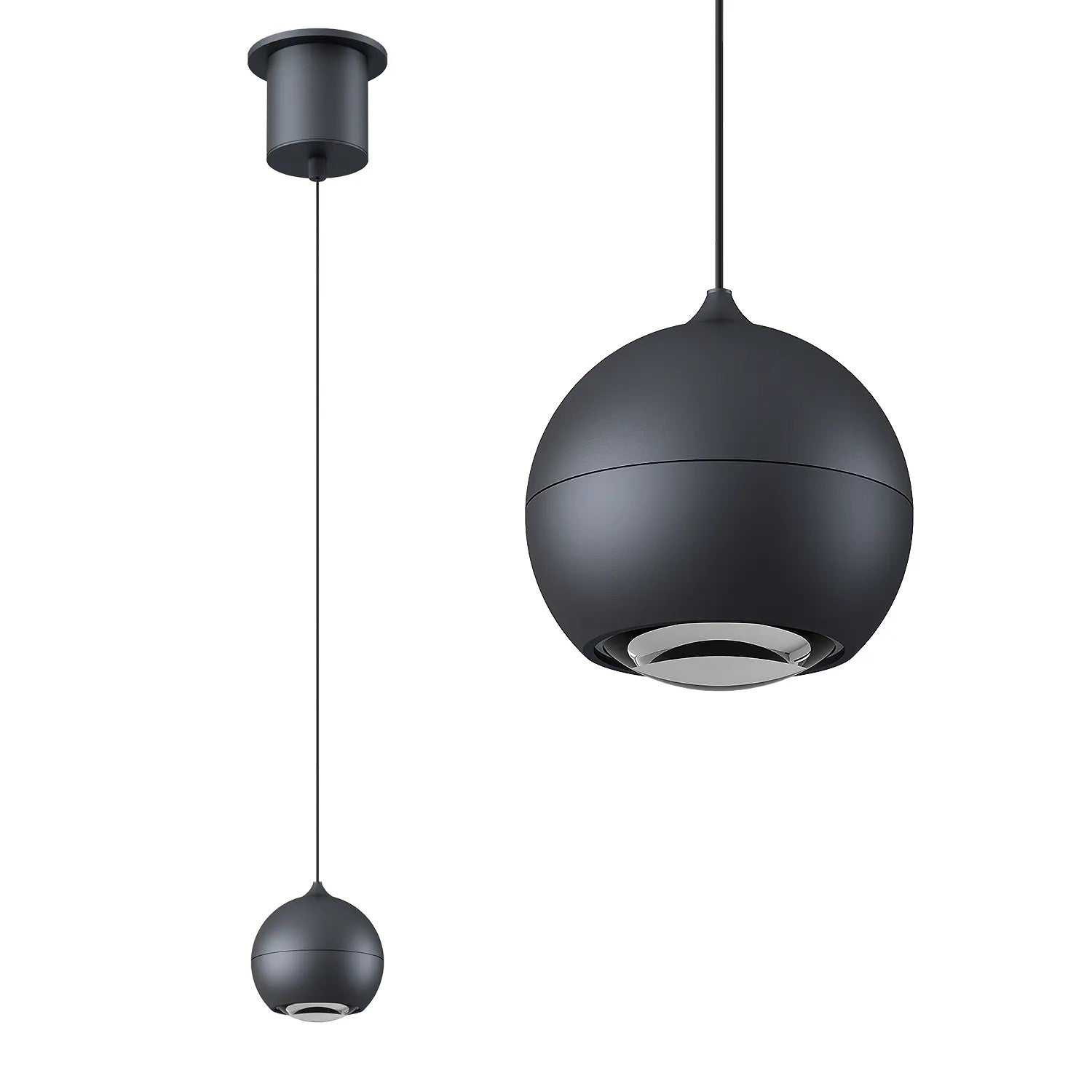 Artdelight hanglamp Miami - 1 lichts - 10 x 200  cm - zwart