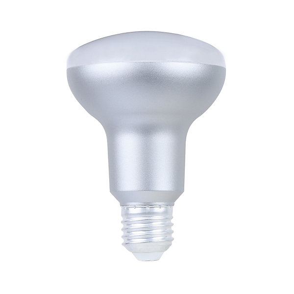 Lot 2 ampoules LED Réflecteur (R80) E27 806lm 7.3W = 60W Ø8cm Diall blanc chaud