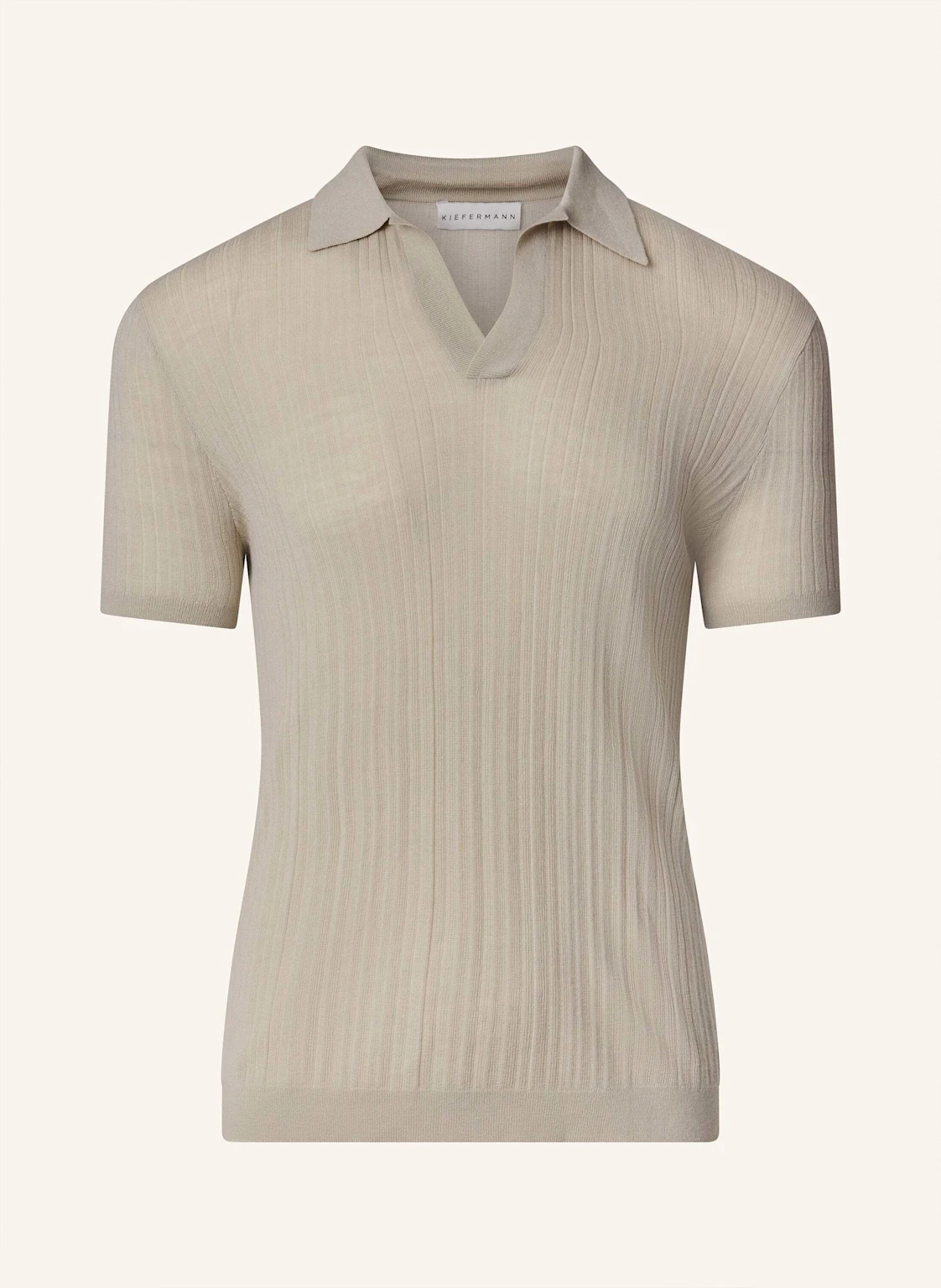KIEFERMANN Strick-Poloshirt BORTISO aus Merino