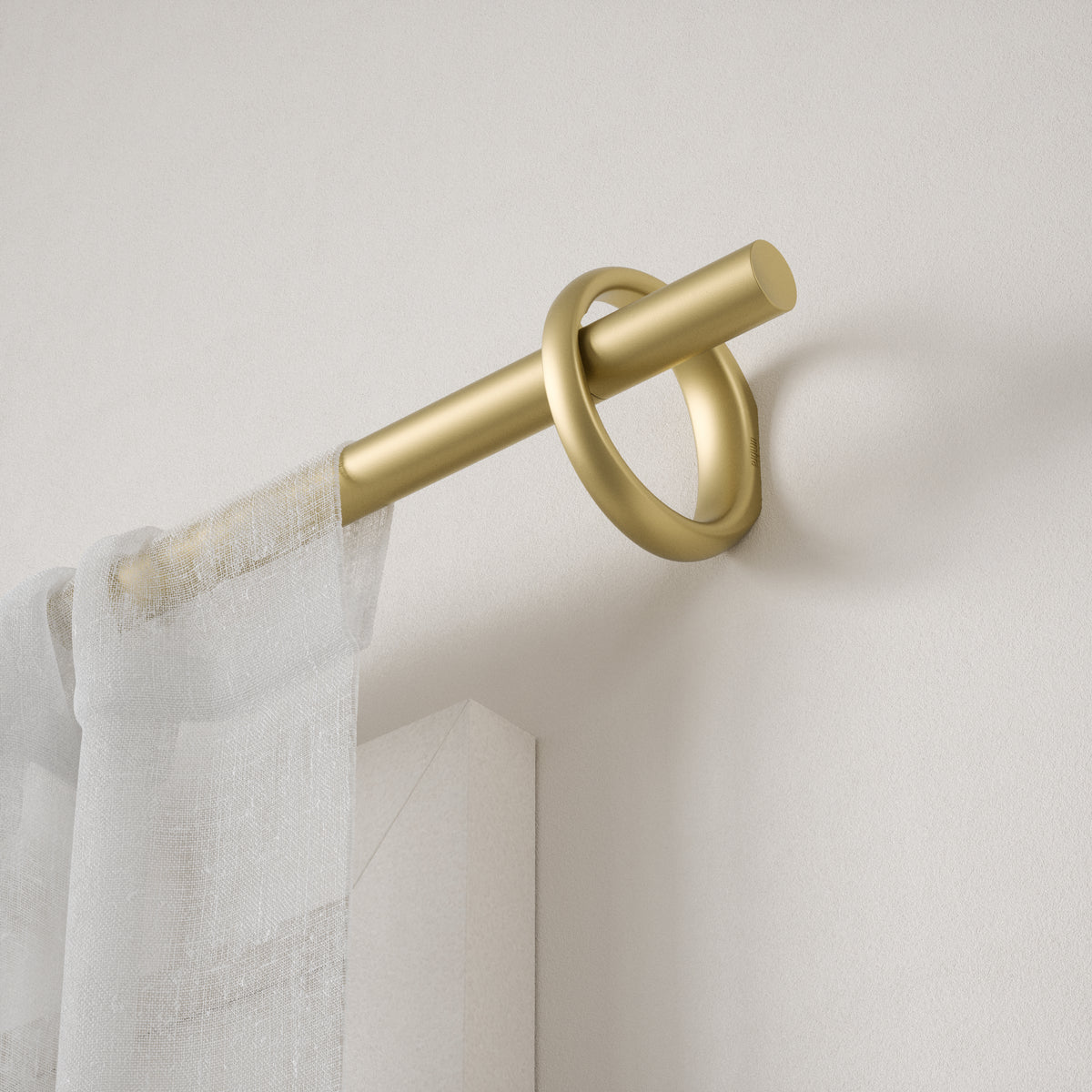 Umbra gordijnroede Ringlet - 123 x 11 x 10 cm - Goud