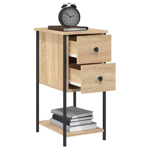 NNEVL Bedside Cabinet Sonoma Oak 32x42x70 cm Engineered Wood