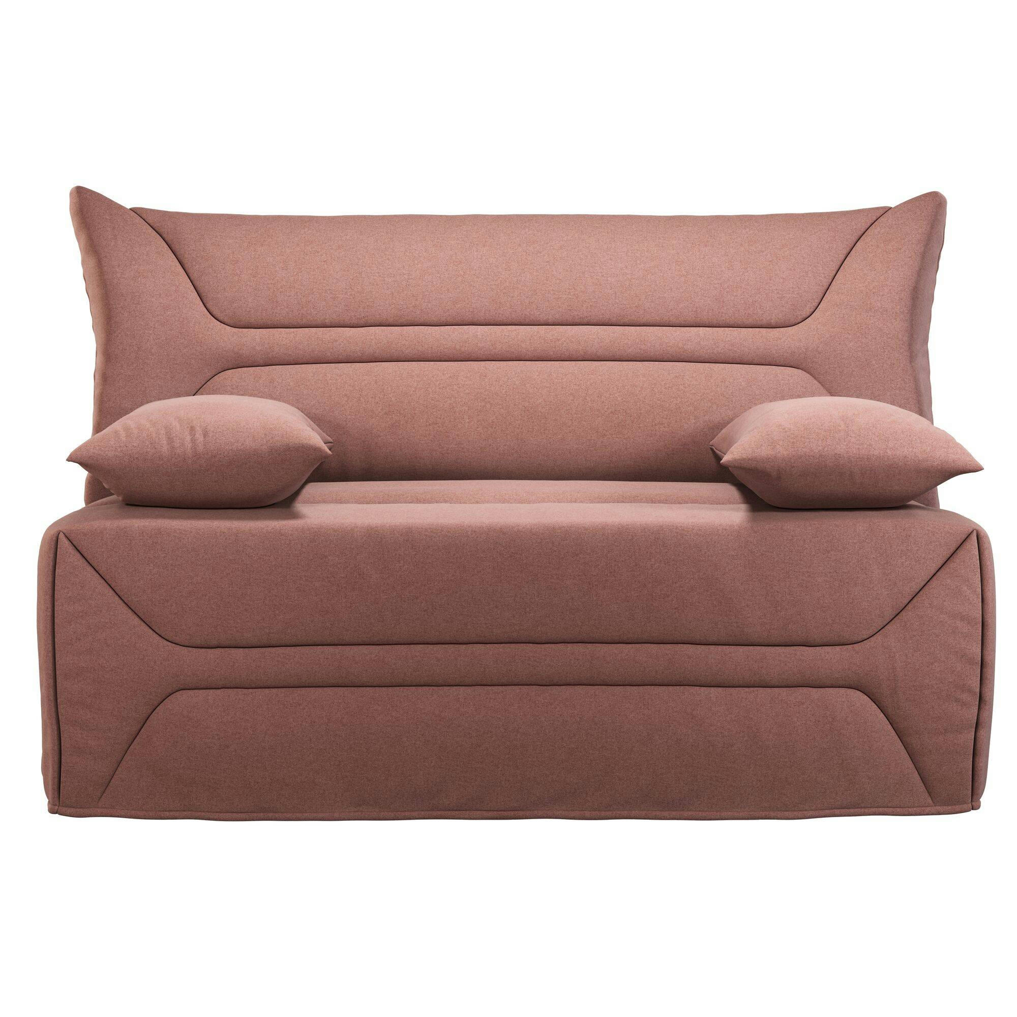 GARANCE - Banquette BZ avec matelas  de 12 cm rose