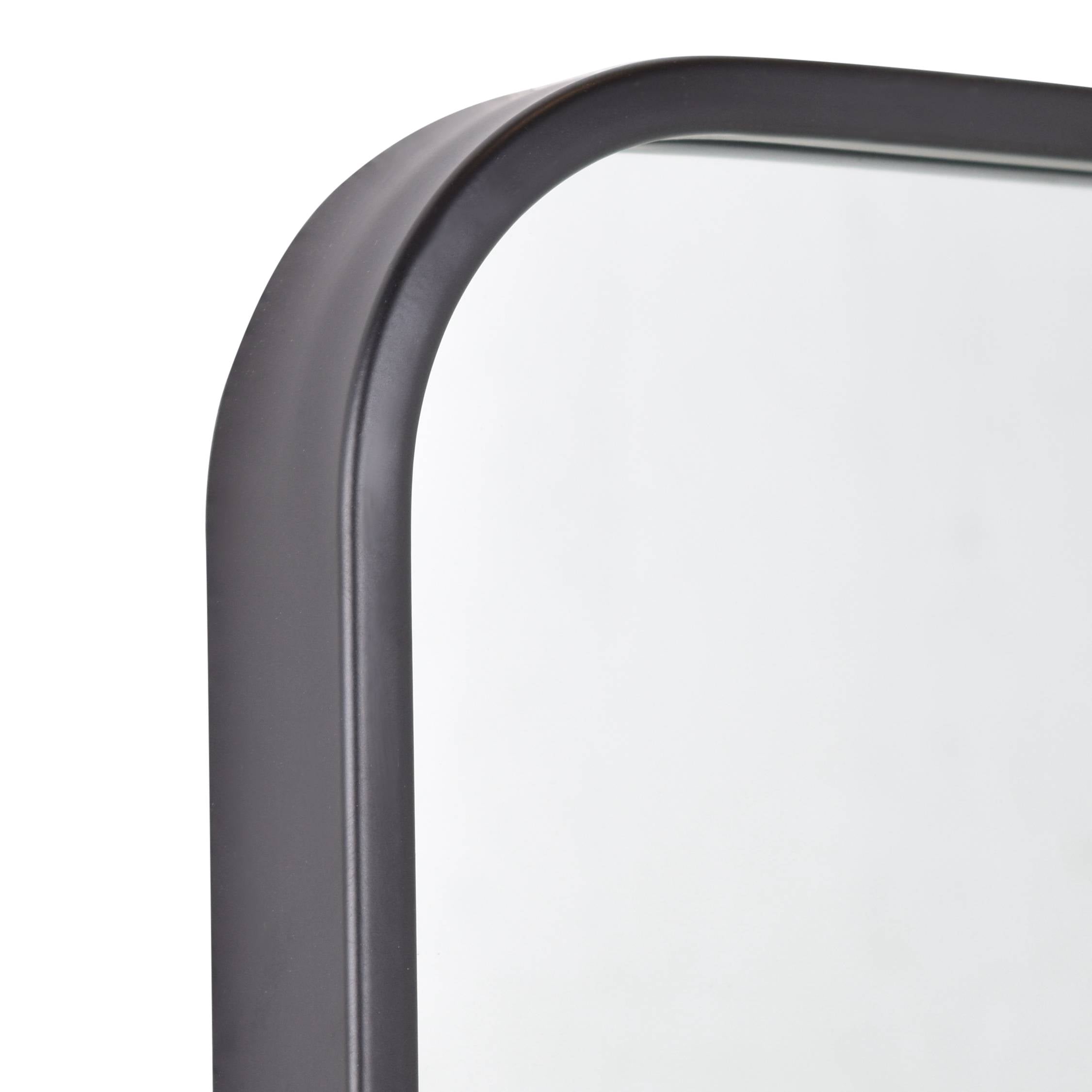 Fragix Boston Spiegel Rechthoekig - Zwart - Metaal - 90x60