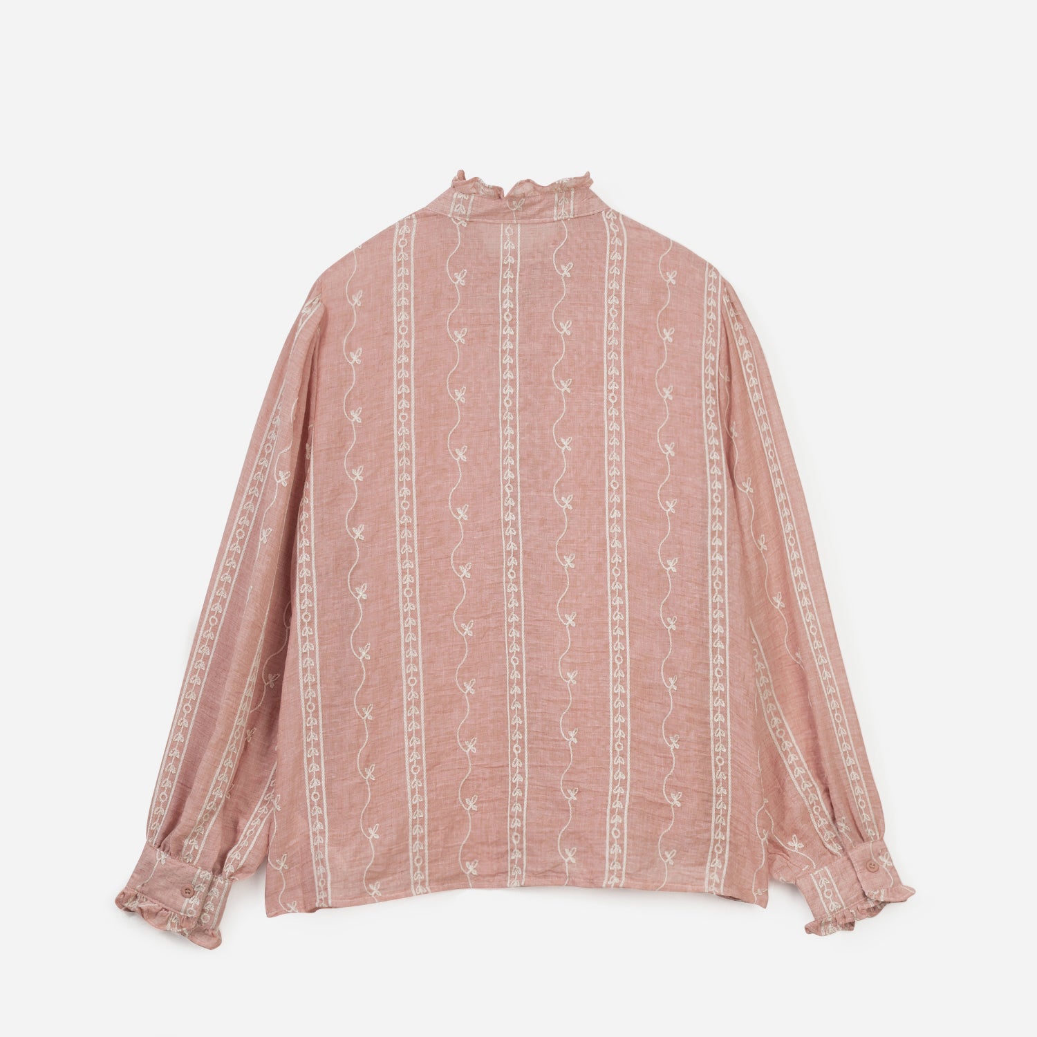 Chemisier rose TEXTO à manches bouffantes
