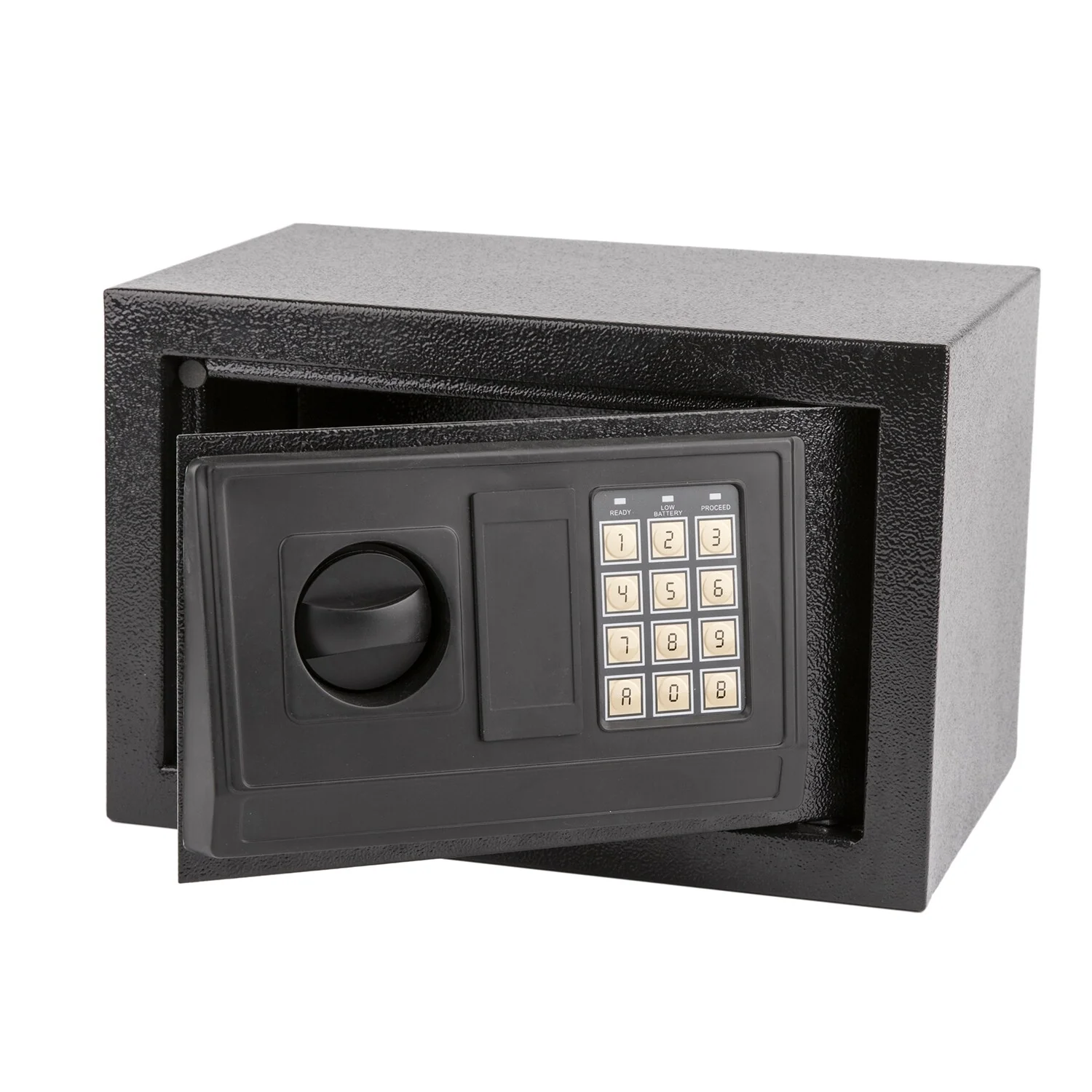 Small Size Electronic Digital Steel Safe Box - Black