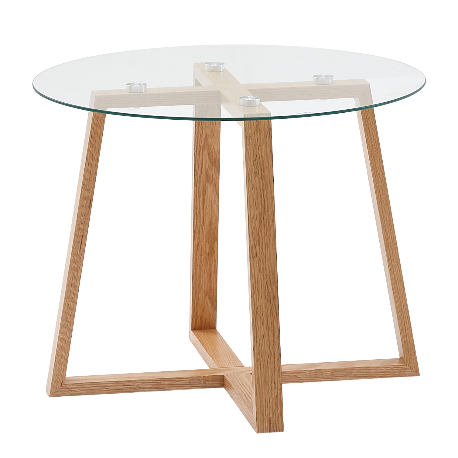 FineBuy Stolik kawowy szkło Brązowy