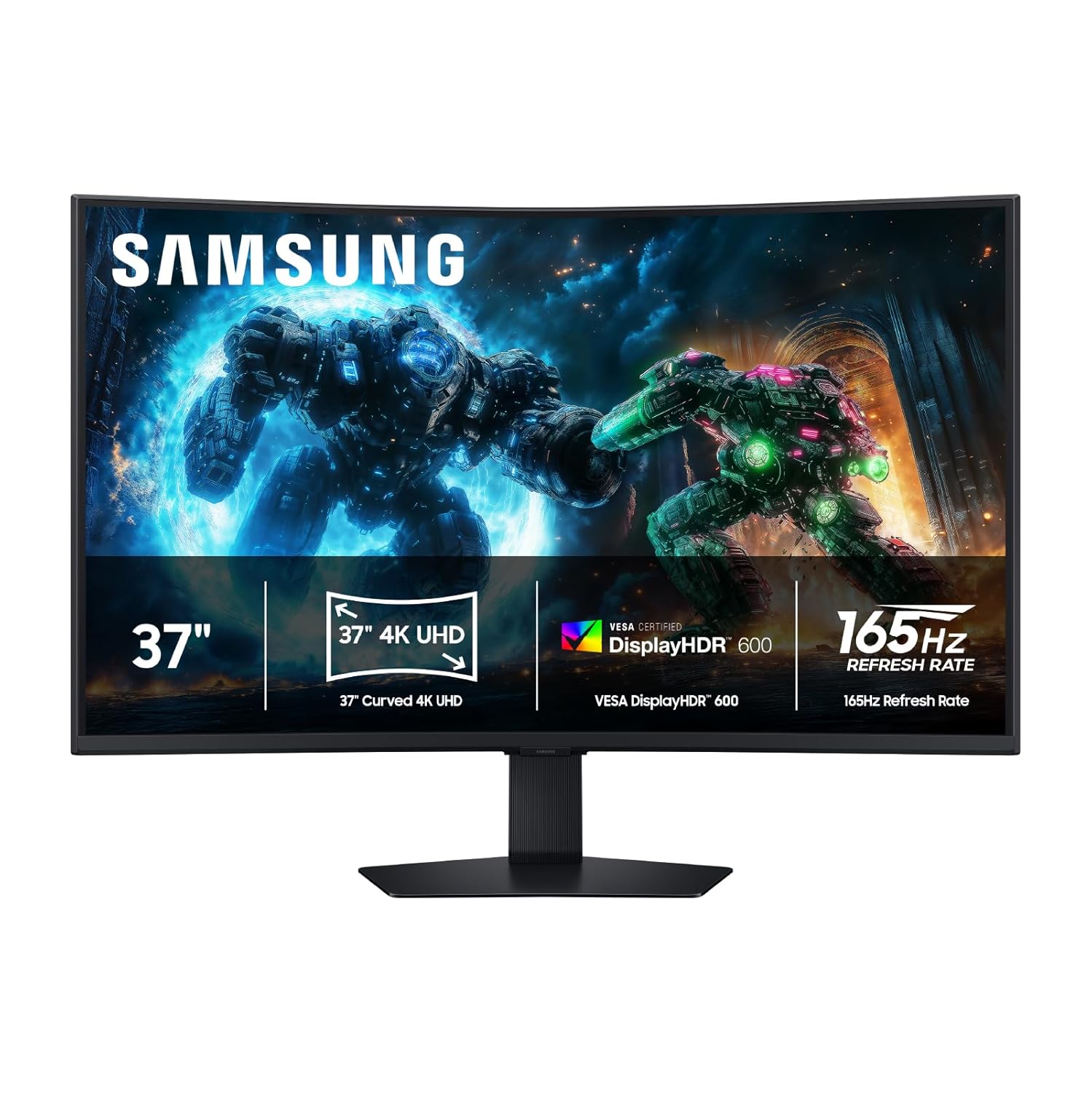 Samsung 37” Odyssey G7 (G75F) 4K UHD Resolution  165Hz  Curved Gaming Monitor  1ms Response Time (GtG)  VESA DisplayHDR™ 600  AMD FreeSync™ Premium Pro  LS37FG75DENXZA  2025
