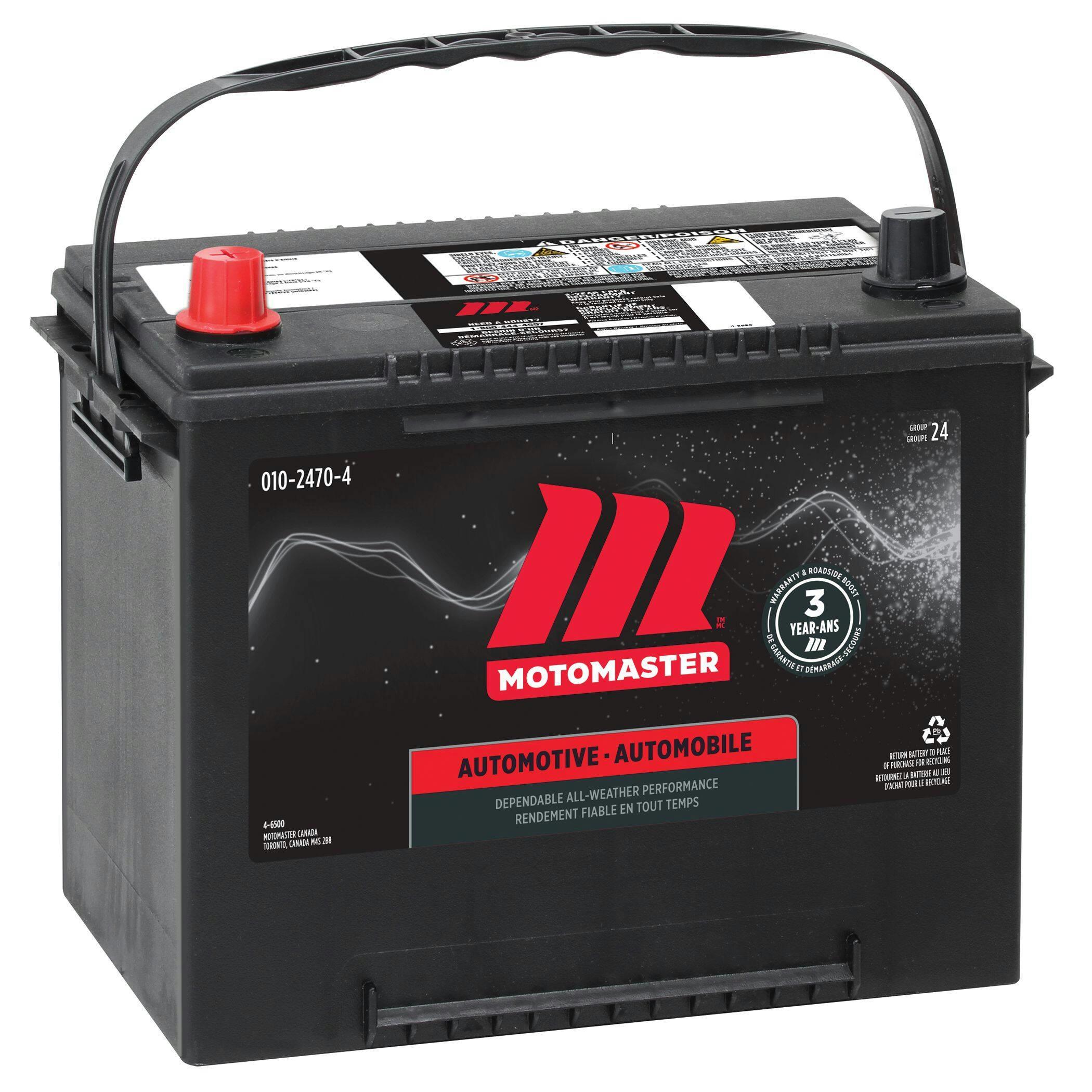 MOTOMASTER Group Size 24 Battery, 650 CCA