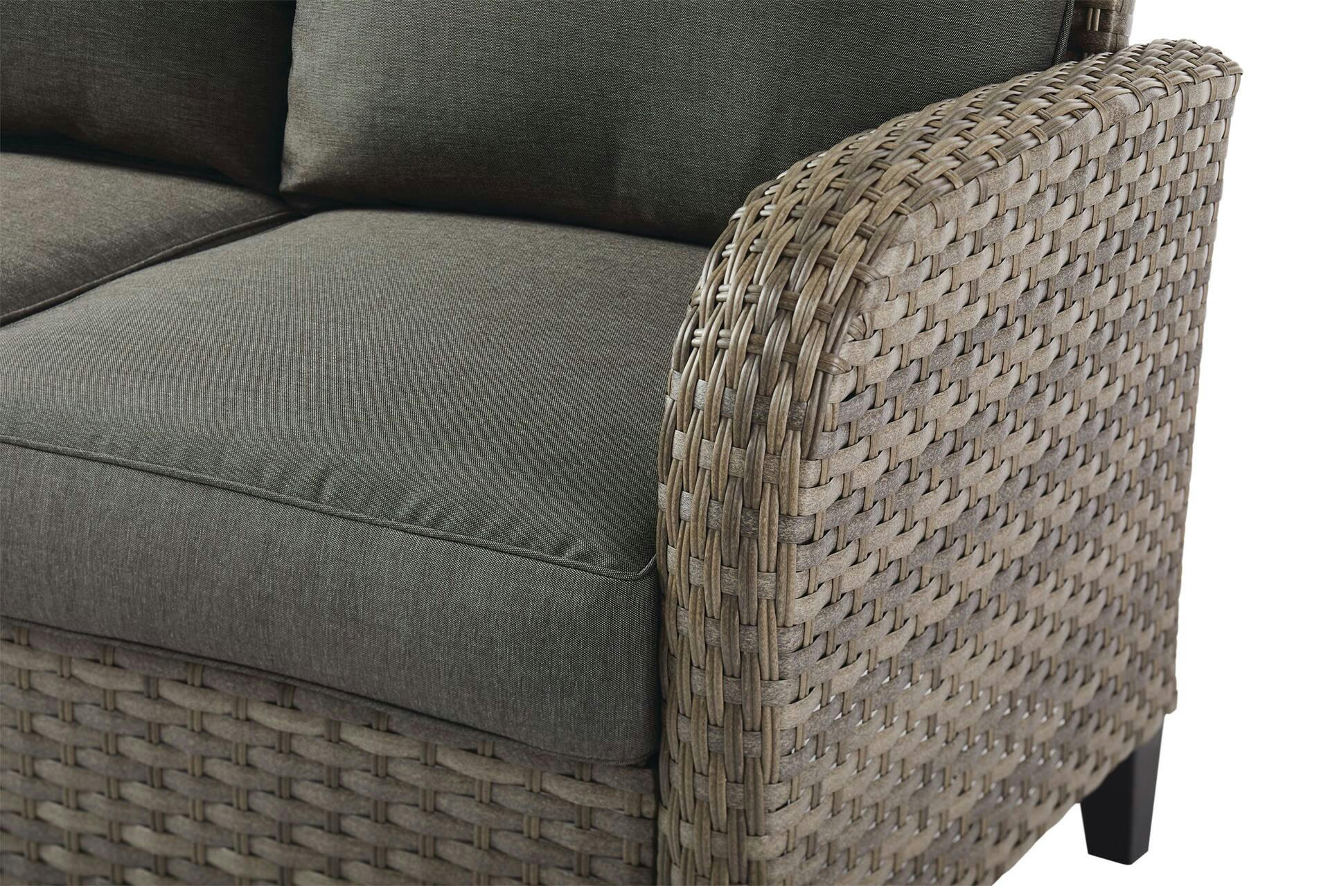 CANVAS Breton All-Weather Wicker Outdoor Patio Loveseat