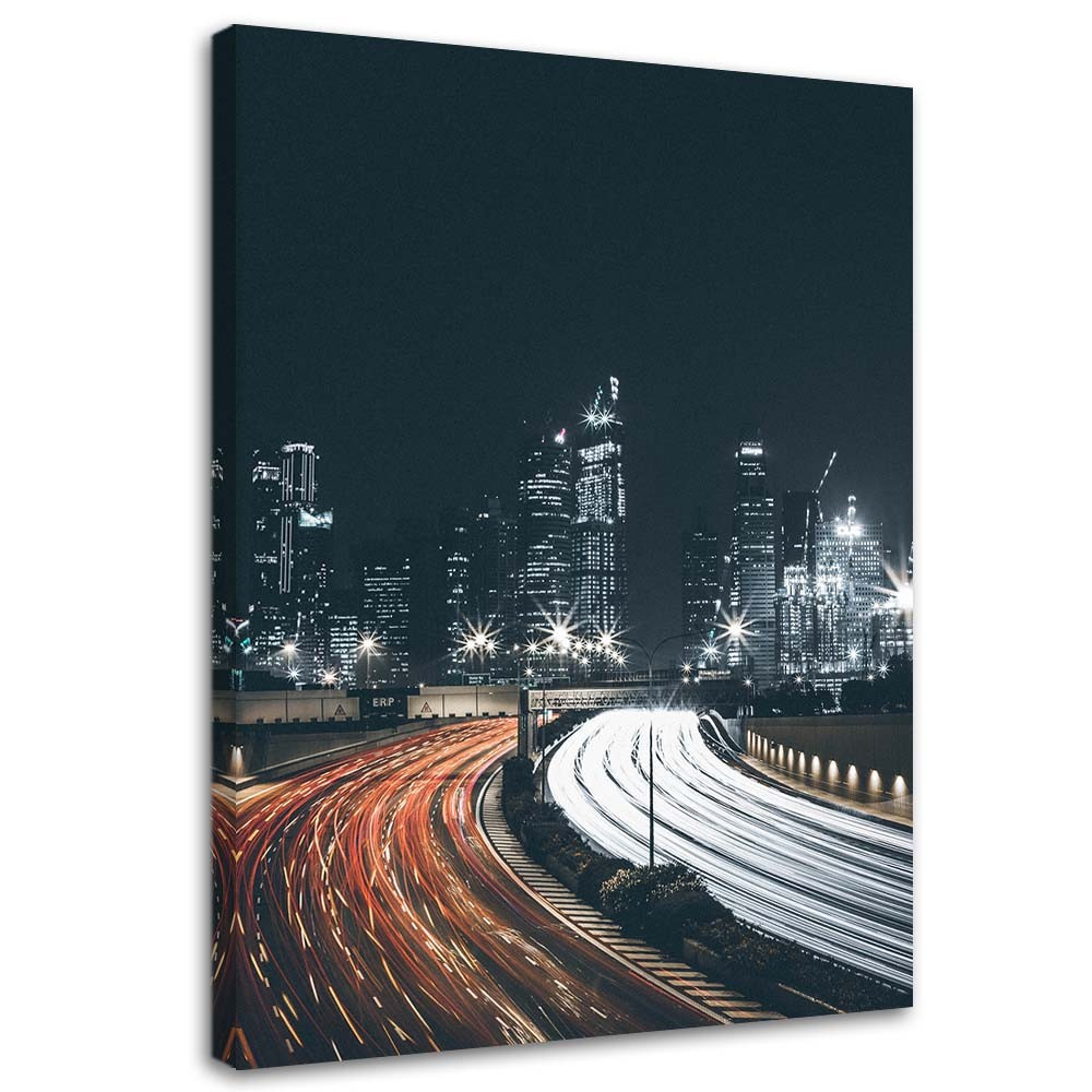 Feeby Obraz na płótnie Miasto nocą 40x60