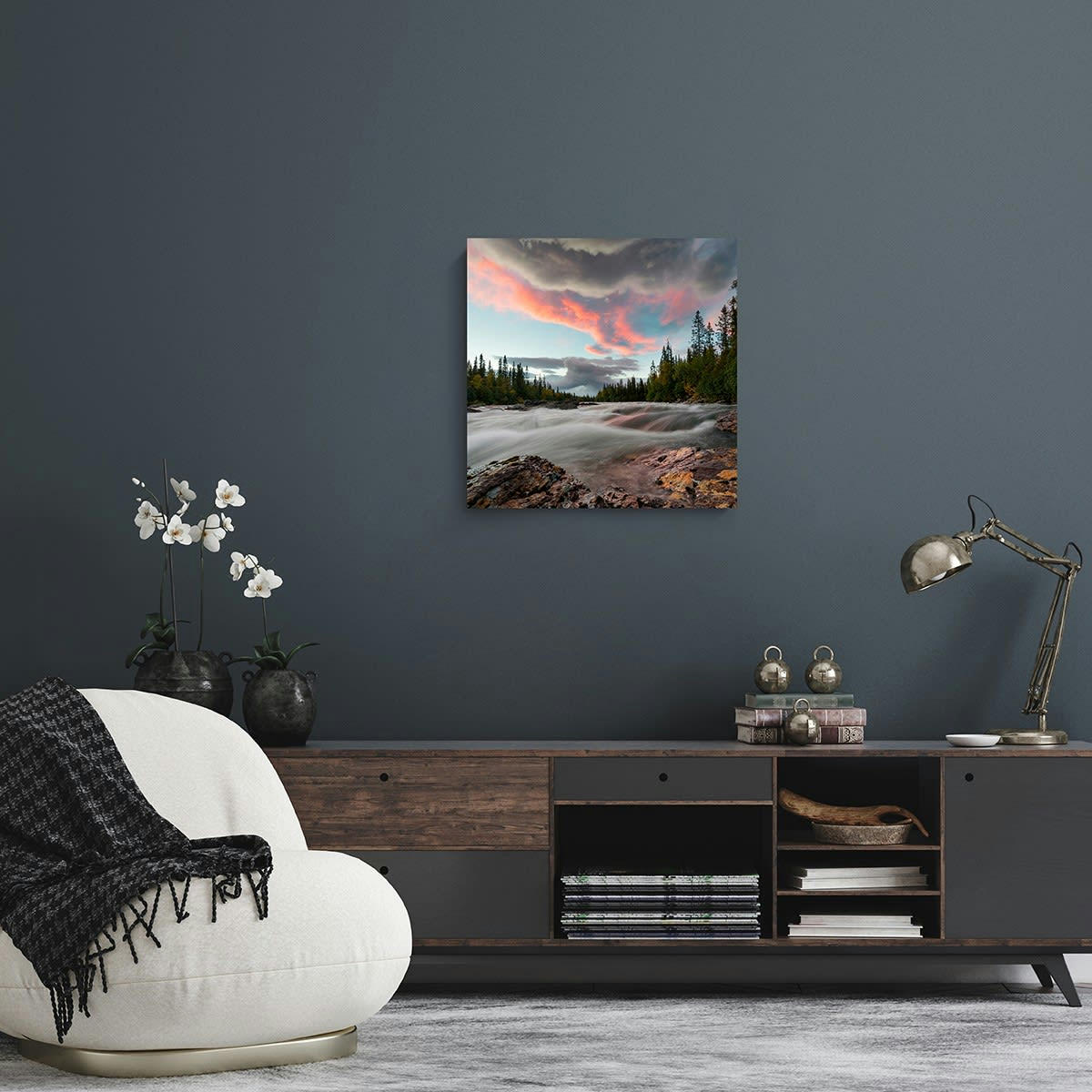 GRANDS ESPACES - Tableau sur verre évasion nature 45x65 cm