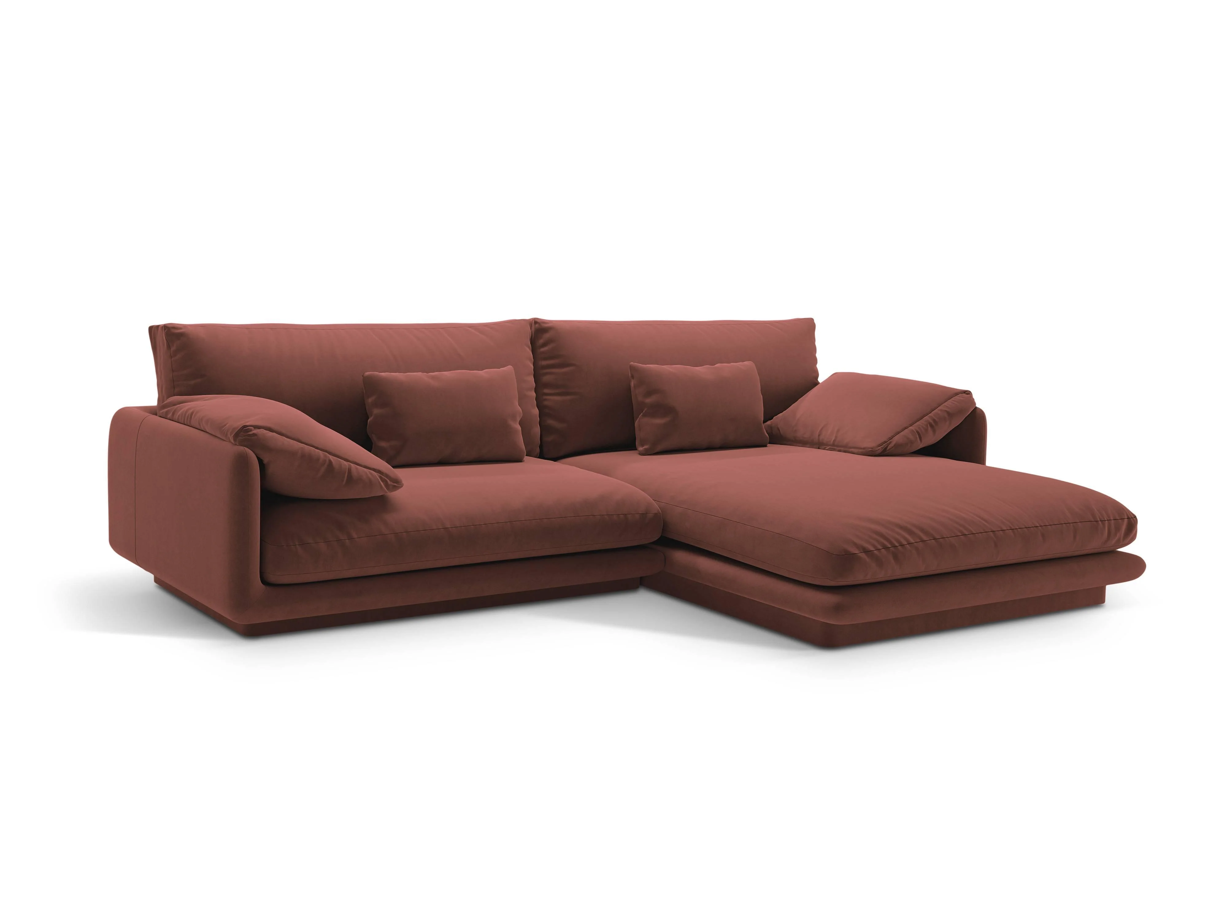 4-zits hoekbank Torino rechts velvet