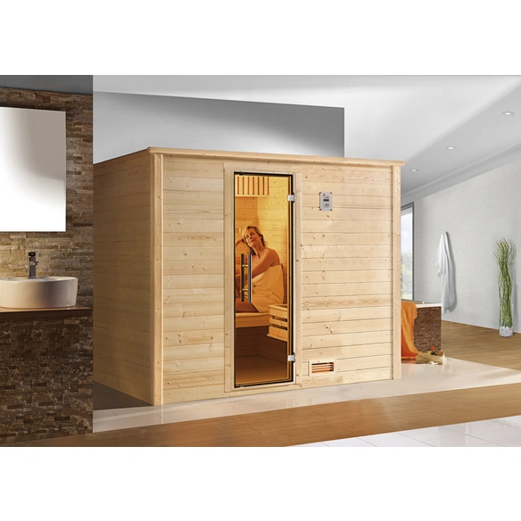 Sauna »Bergen 3«, ohne Ofen, BxHxT: 248 x 203,5 x 198 cm