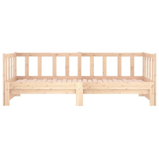 NNEVL Pull-out Day Bed 2x(92x187) cm Solid Wood Pine