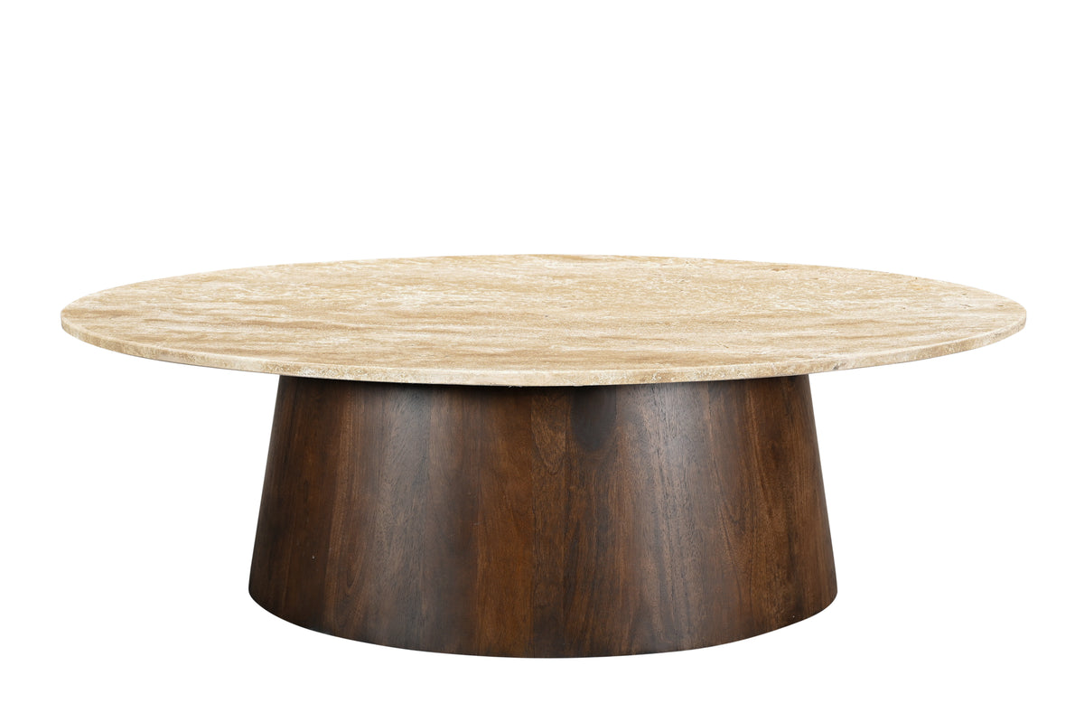 Livingfurn salontafel Valentino Oval - 120cm - mangohout
