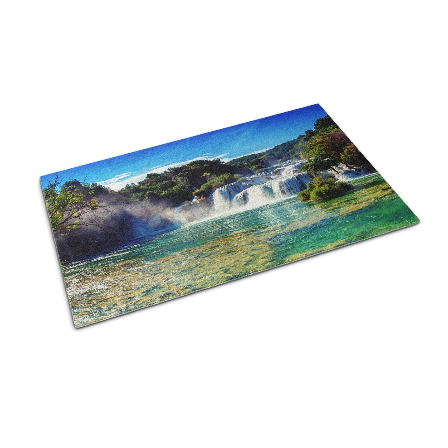 Wycieraczka domowa 60x40 Krajobraz Wodospad natura góry Tulup