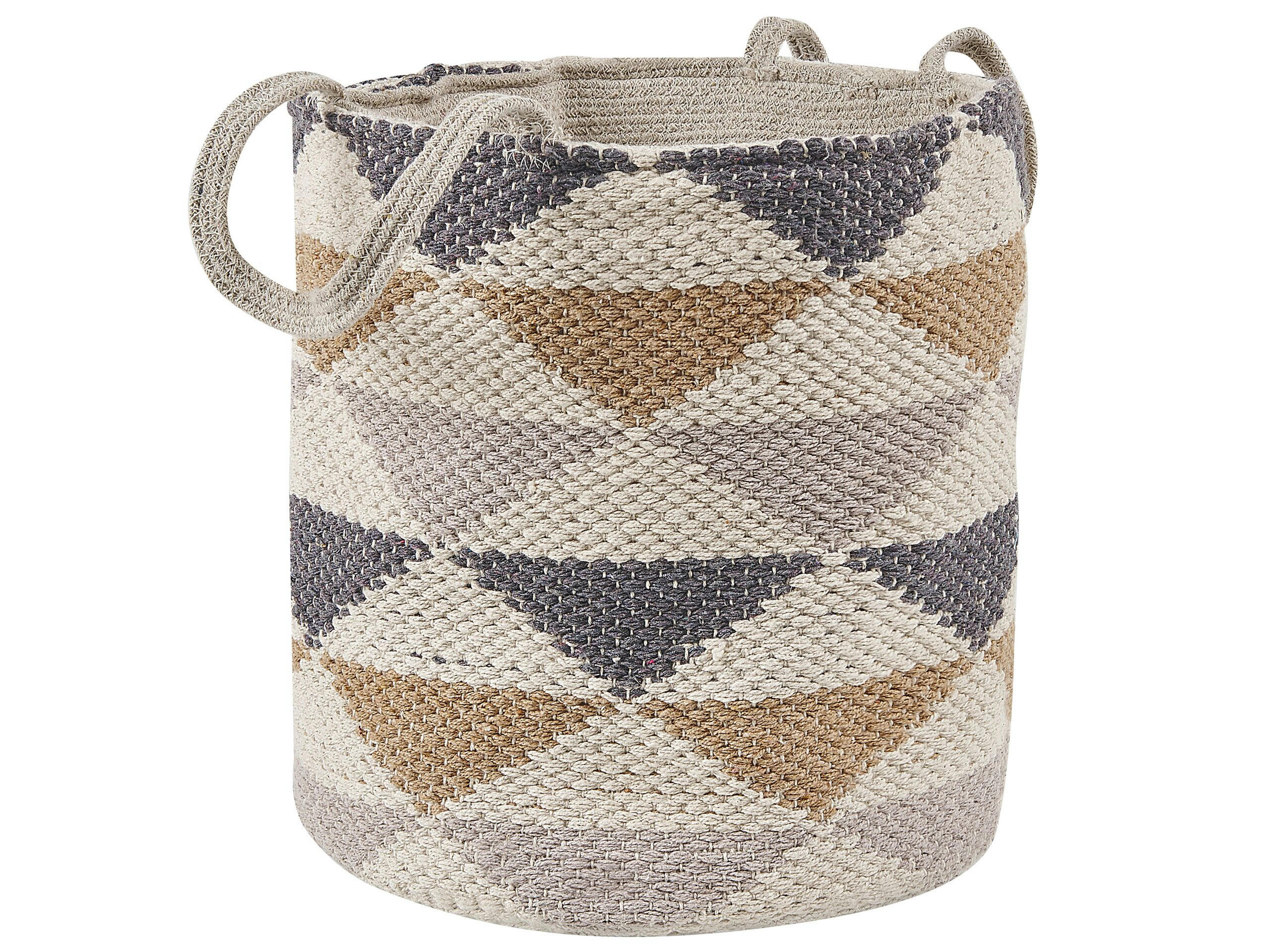 MADOLA - Corbeille textile beige