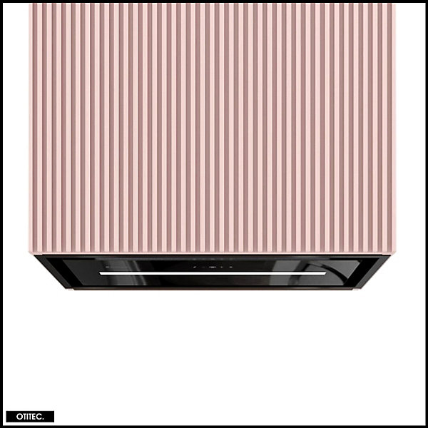 Hotte Murale Aspirante Silencieuse - 60 cm - 720 m3/h - LOWIO - Rose Velour