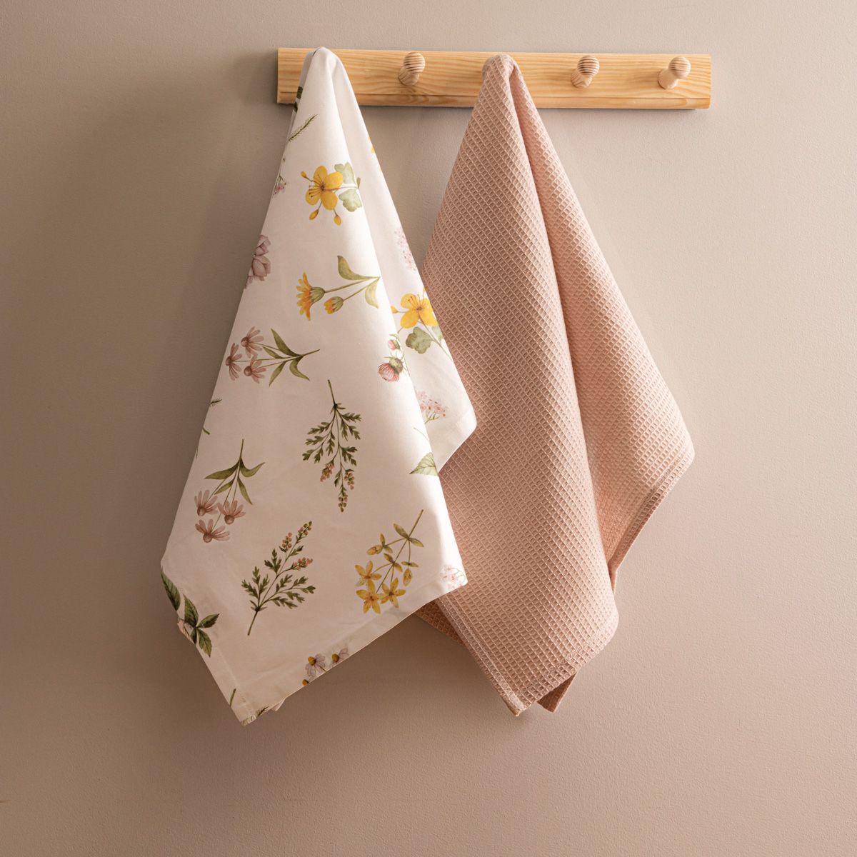 Zestaw ścierek kuchennych PRIMA z motywem łąki 2*50x70 cm