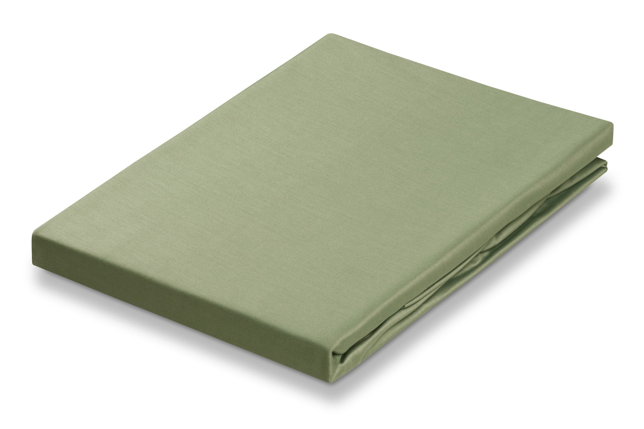 Satin Soft Hoeslaken Light Olive   180 x 210 cm   Groen   Satijnkatoen