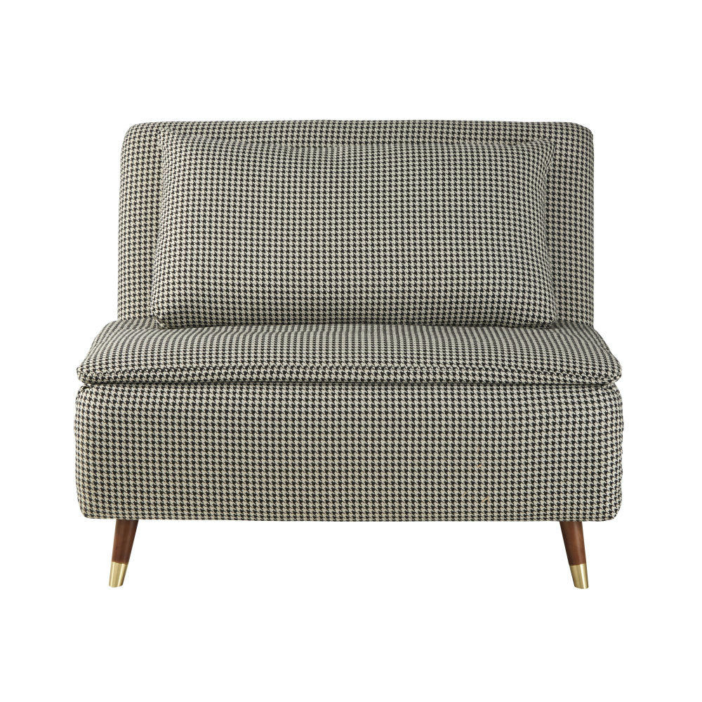 Nio - Canapé clic-clac 1 place motifs pied-de-poule