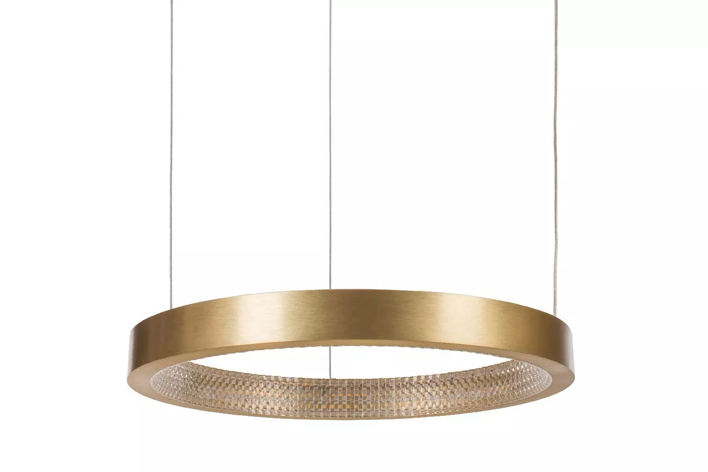 Lampa Wisząca Okrągła TARS Żyrandol Ring Gold LED 40 cm